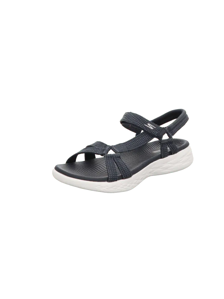 Сандалии на плоской подошве Skechers Sandaletten Tiefenfußbett On The Go 6000 Brilliancy, синий