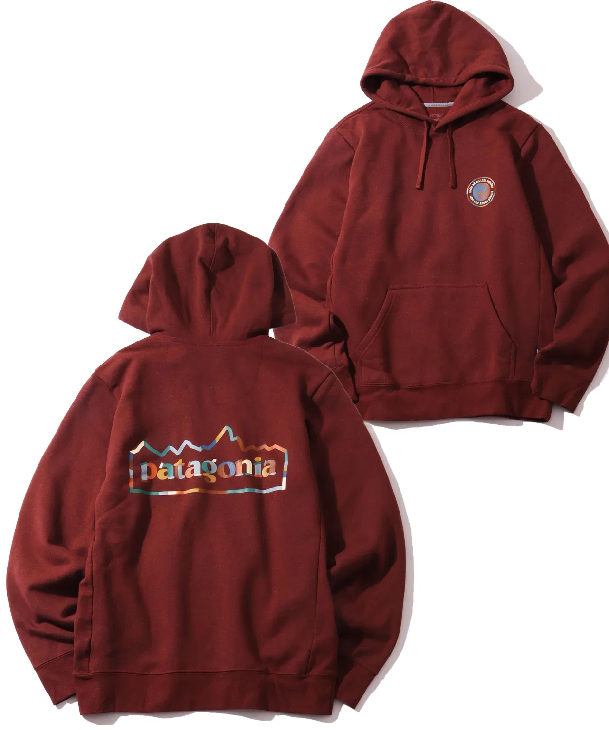 Толстовка с капюшоном Patagonia Unity Fitz Uprisal Hoody из переработанных материалов, красная
