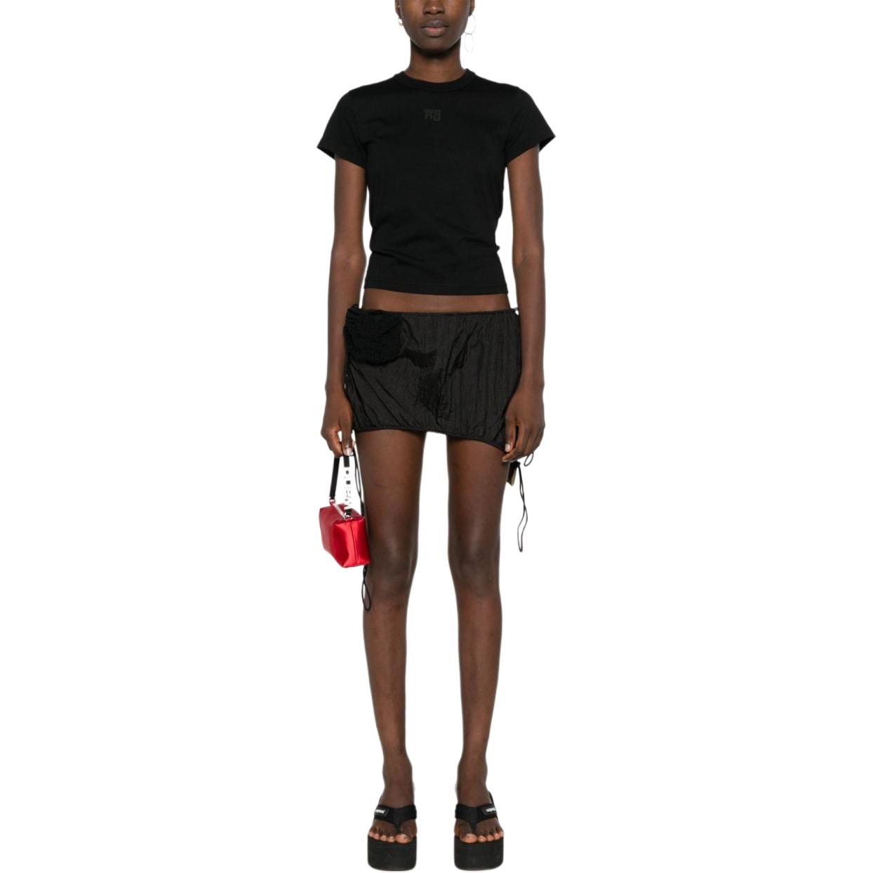 Футболка Regular Fit с круглым вырезом Alexander Wang, черный — фото 4