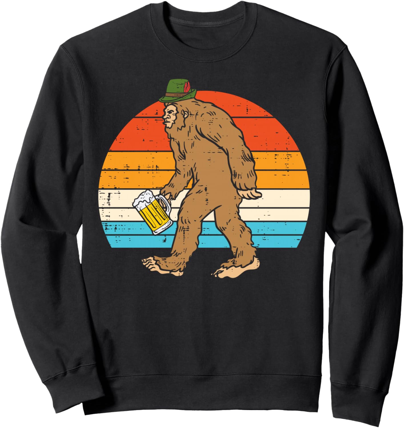 

Баварский Бигфут Немецкий Октоберфест Забавная толстовка с Сасквочем для мужчин и женщин Funny Oktoberfest Clothes Women Men Kids Gifts, черный