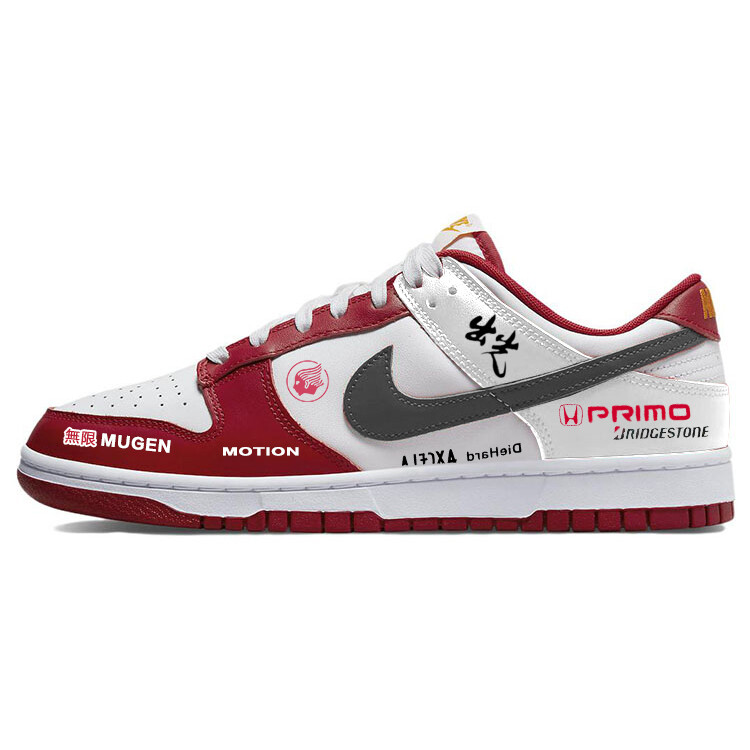 

Кроссовки Nike Dunk Skateboarding Shoes Men Low-top Red/white, красный
