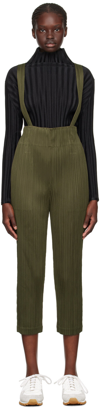 

Сентябрьский комбинезон цвета хаки Monthly Colors Pleats Please Issey Miyake