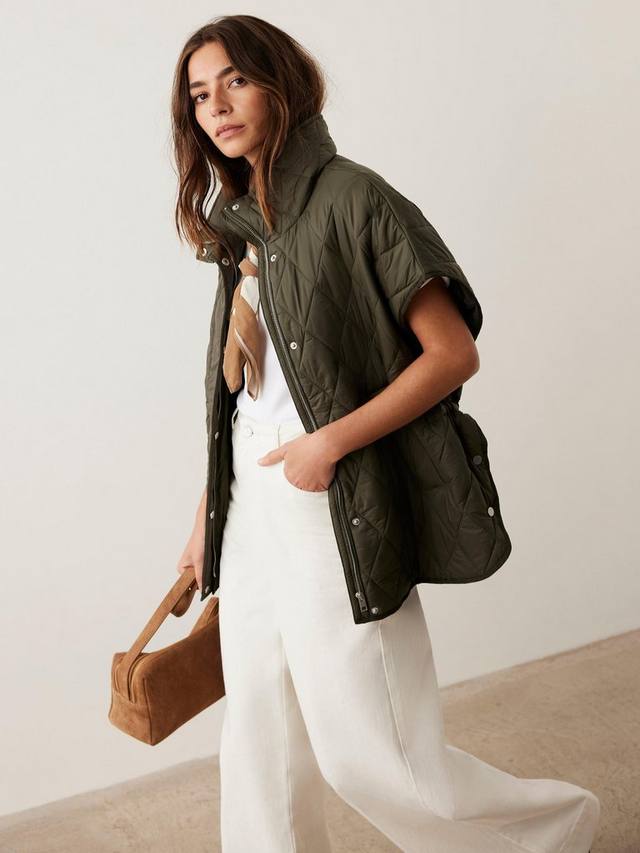 

Стеганый оверсайз жилет Mint Velvet, Khaki