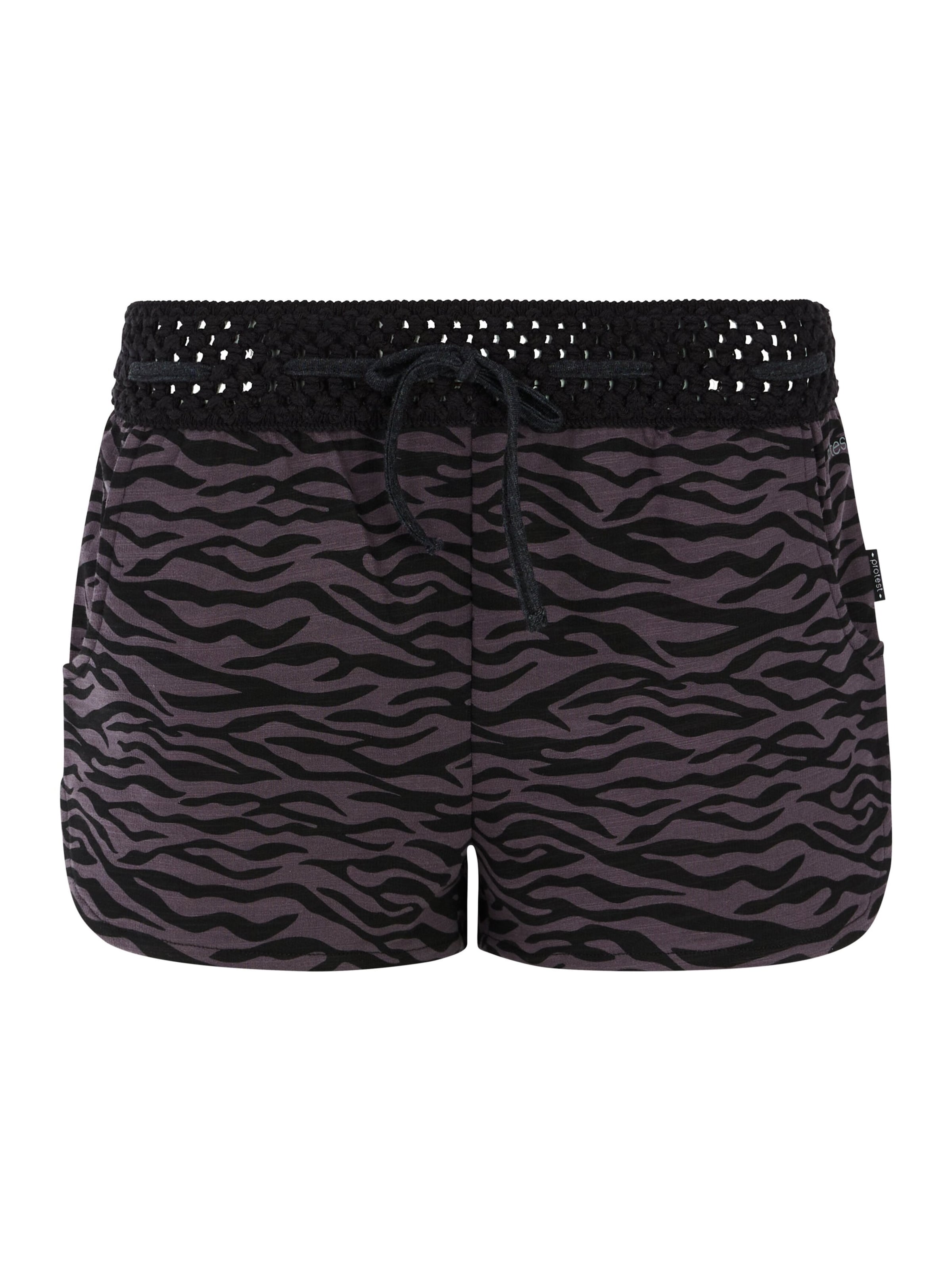 

PROTEST Шорты Regular 'PRTFlowery 25' в черном цвете