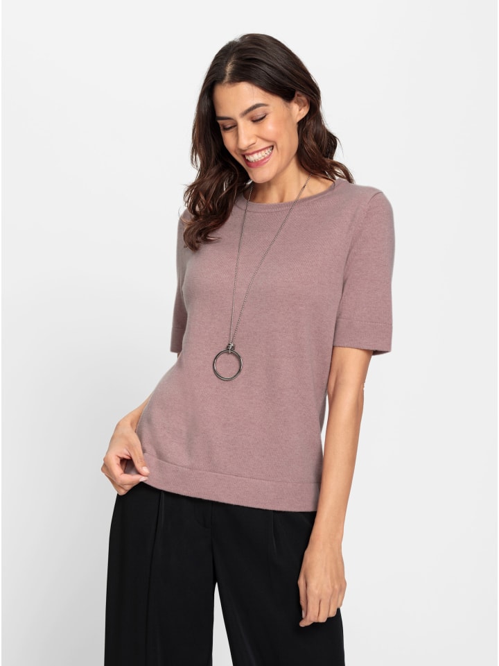 

Свитер с короткими рукавами лилового цвета WITT WEIDEN