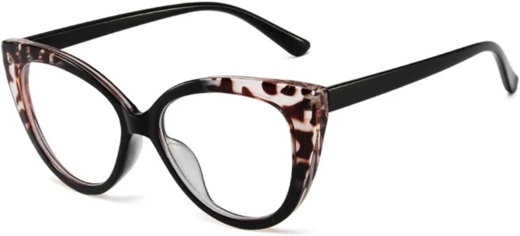 

Солнцезащитные очки для мужчин и женщин - защита от УФ-излучения UV400 - прозрачные линзы "кошачий глаз" для занятий спортом на открытом воздухе и вождения DSVIGF, Black Flower