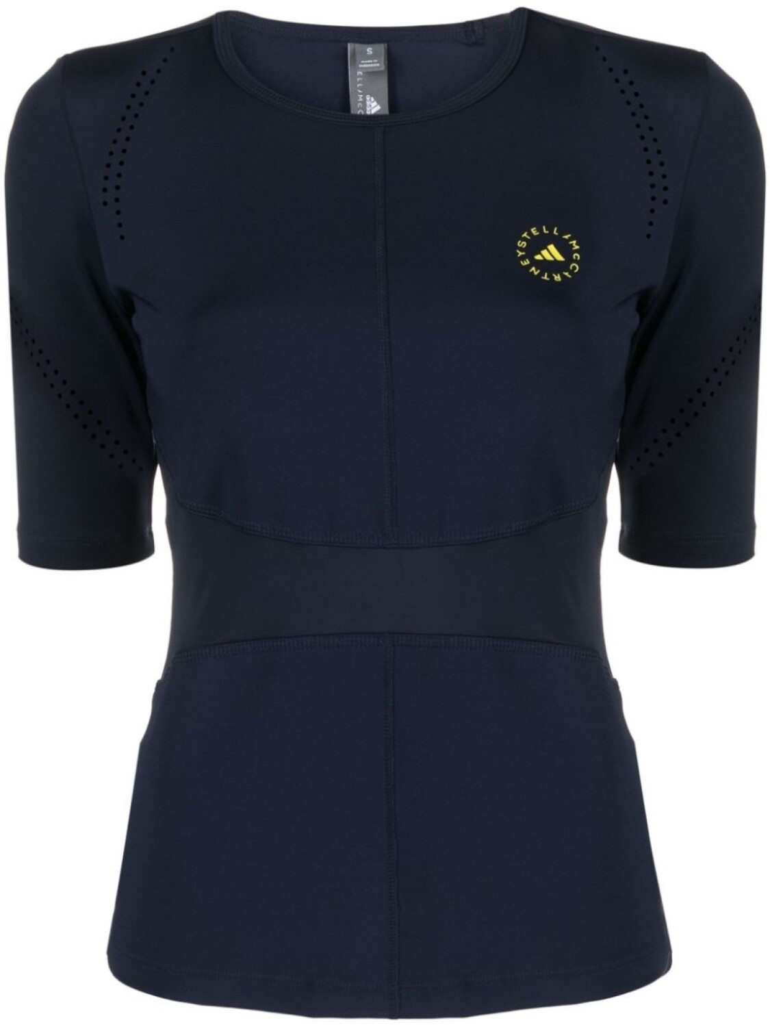 

adidas by Stella McCartney футболка с логотипом, синий