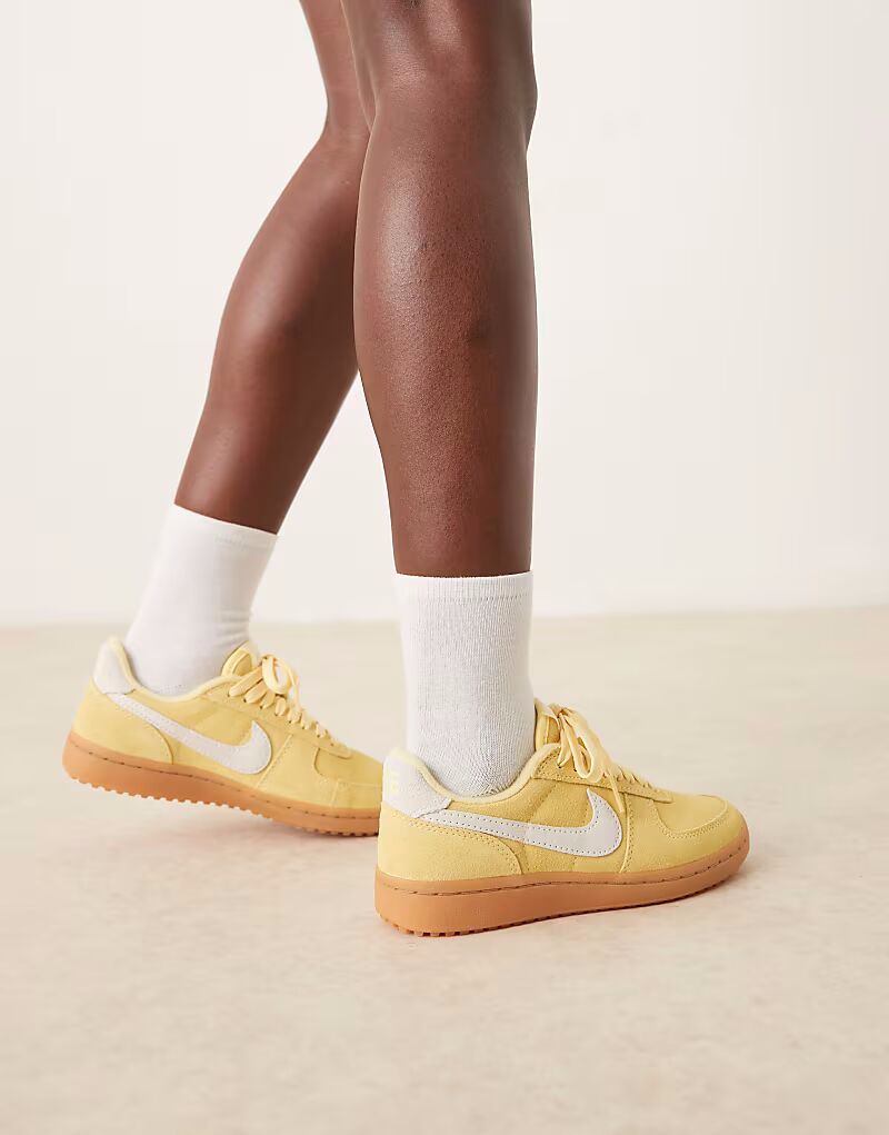 Кроссовки Nike Field General желто-белого цвета — фото 3
