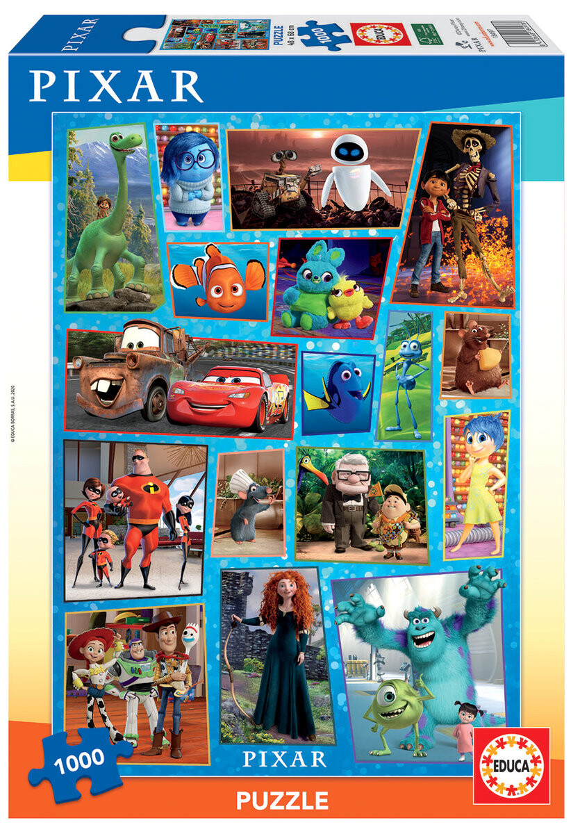

Educa, пазл Disney, Герои сказок (Disney/Pixar), 1000 шт.