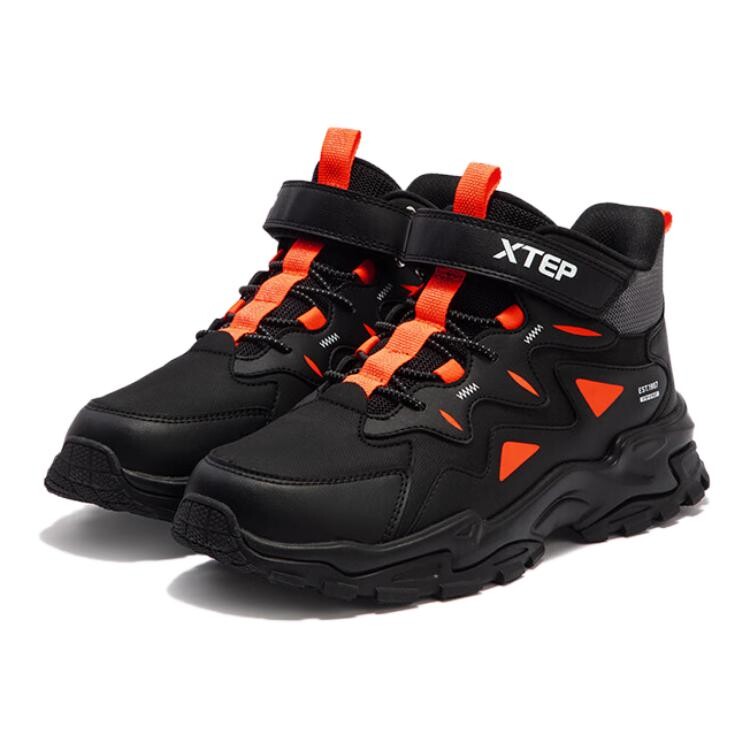 Кроссовки XTEP Kids Lifestyle Shoes GS High-top, черный/красный — фото 2