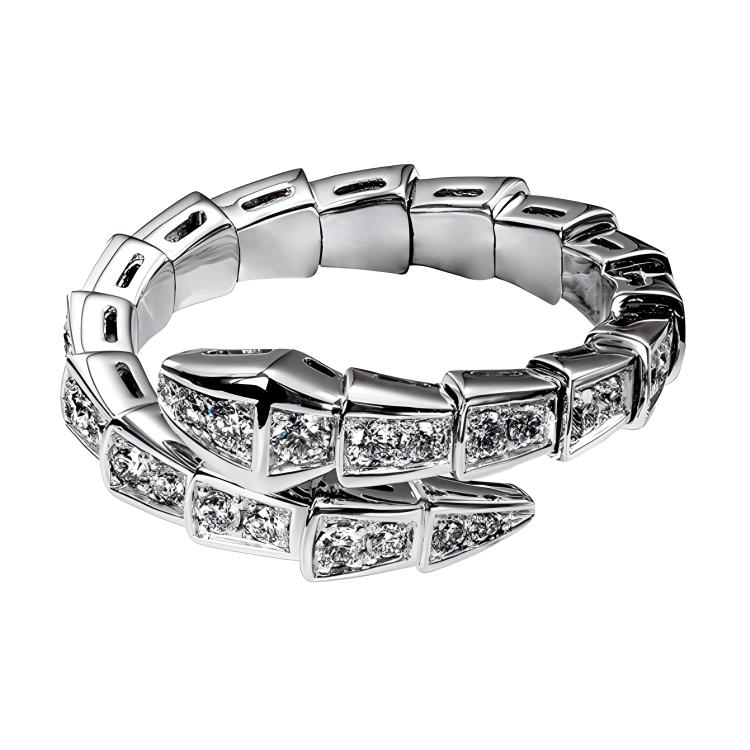 Кольца из белого золота для женщин BVLGARI, белое золото — фото 3