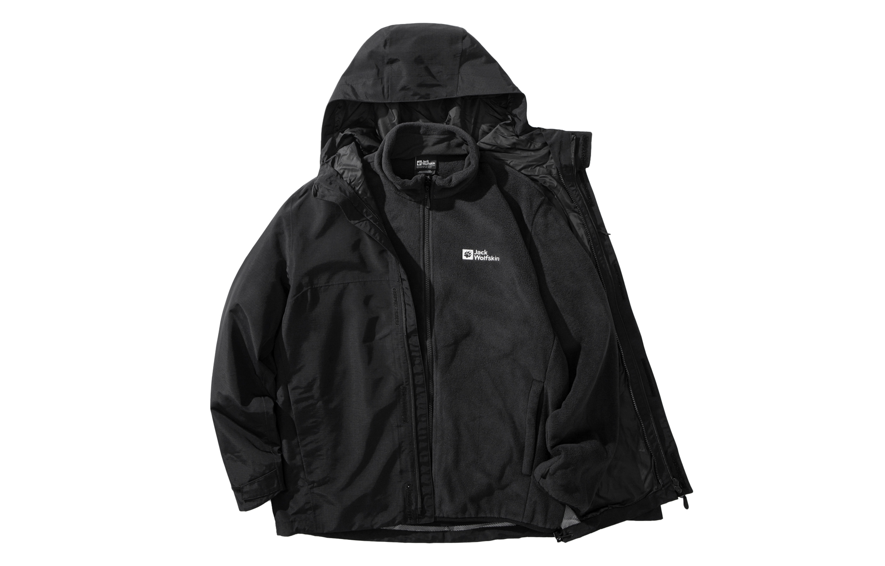 

JACK WOLFSKIN Водостойкая ветрозащитная дышащая ветровка Men's, Black/6000
