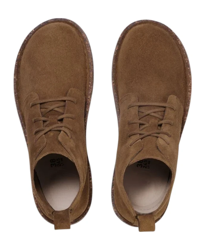 Зимние ботинки из замши цвета темного чая Birkenstock, коричневый — фото 4