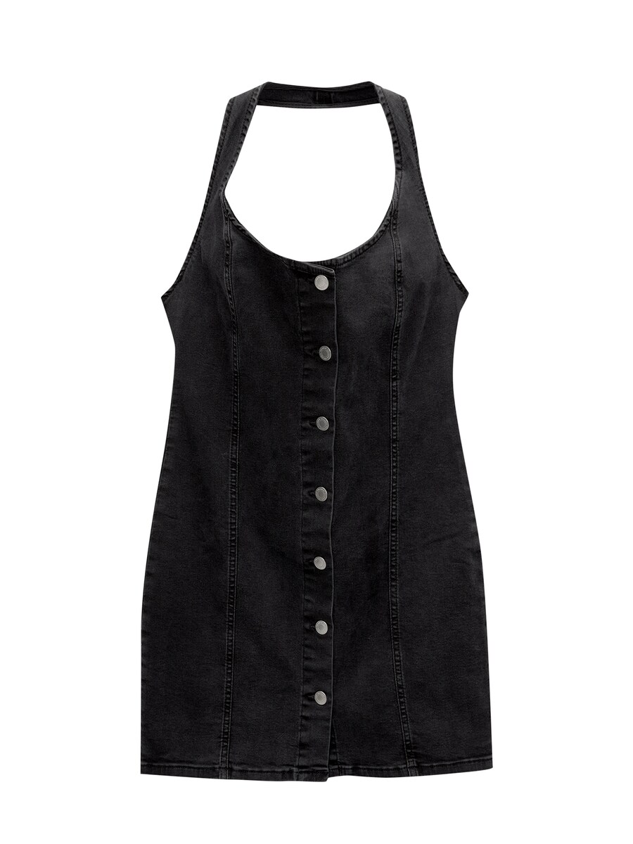 

Платье-рубашка Pull&Bear, черный деним