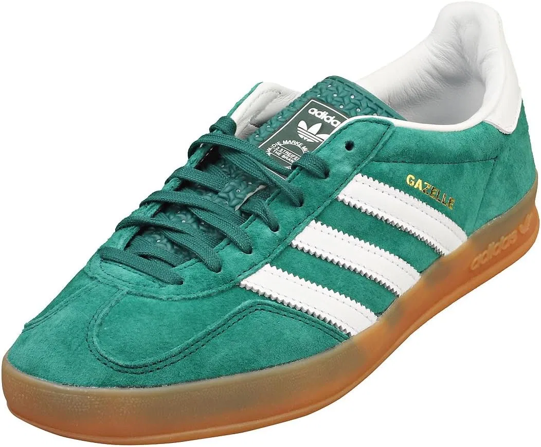 Мужские кроссовки Adidas Gazelle для дома, Collegiate Green Footwear White Gum 7