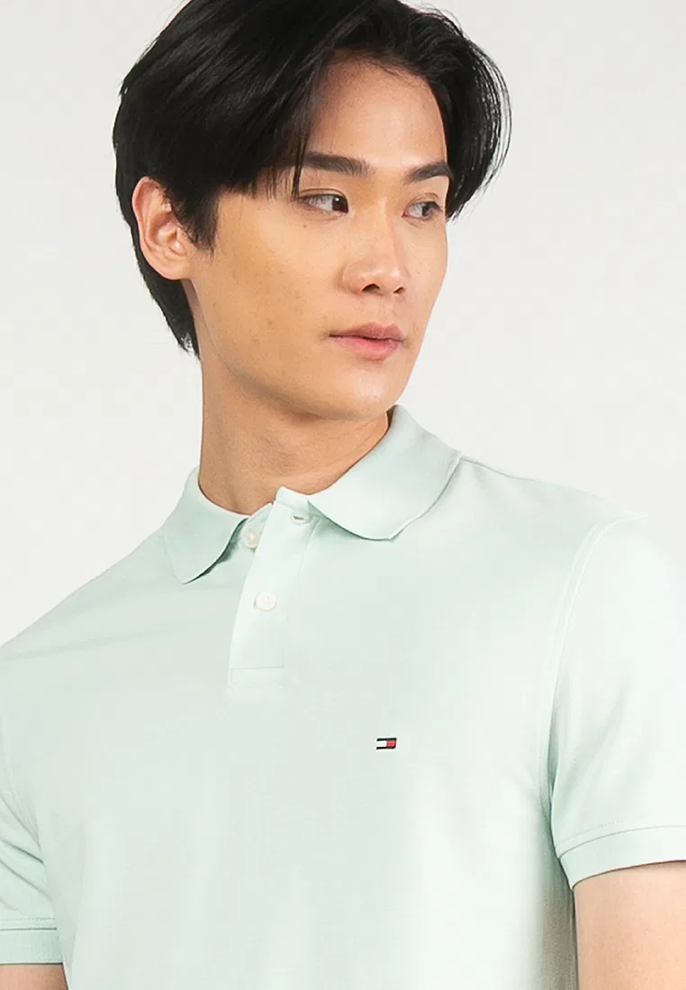Поло, Regular Fit, модель 1985, Tommy Hilfiger, зеленый/мятный — фото 3