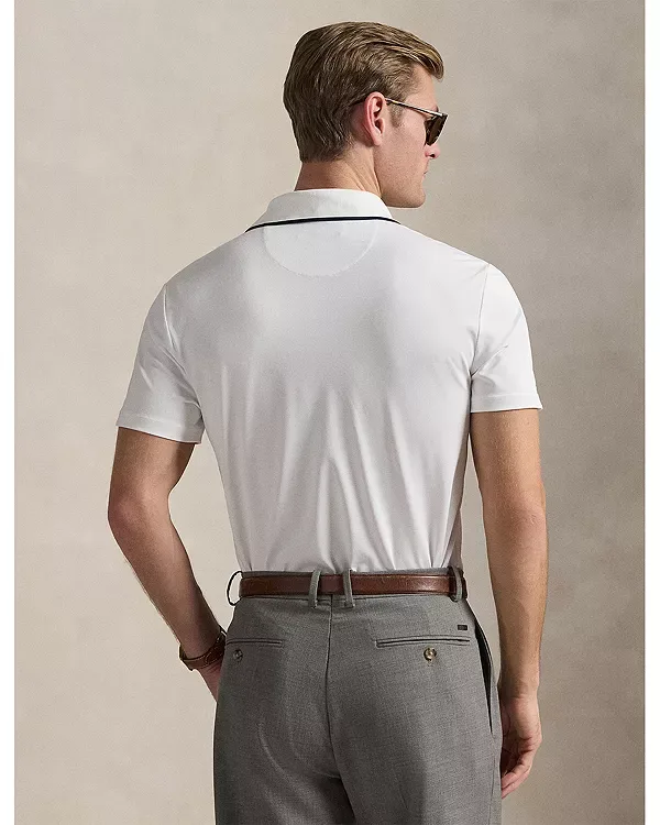 Рубашка-Поло с приталенным кроем "медведь" Polo Ralph Lauren, White — фото 3