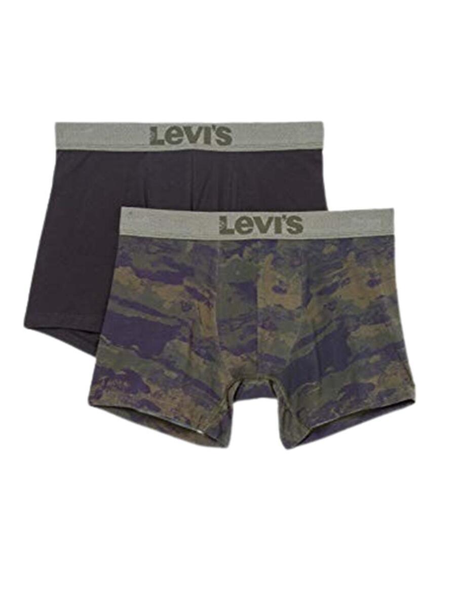 

LEVI'S Мужские боксёрские шорты Levis Ocean Camo AOP, упаковка из 2 шт. - 100001652