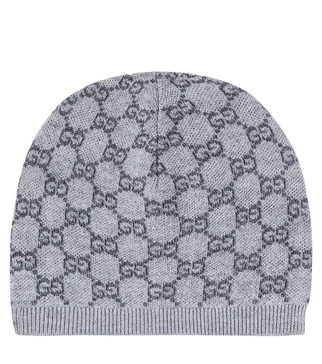 

Детская шапочка GG из ребристой шерсти Gucci Kids, Graphite/Dark Grey