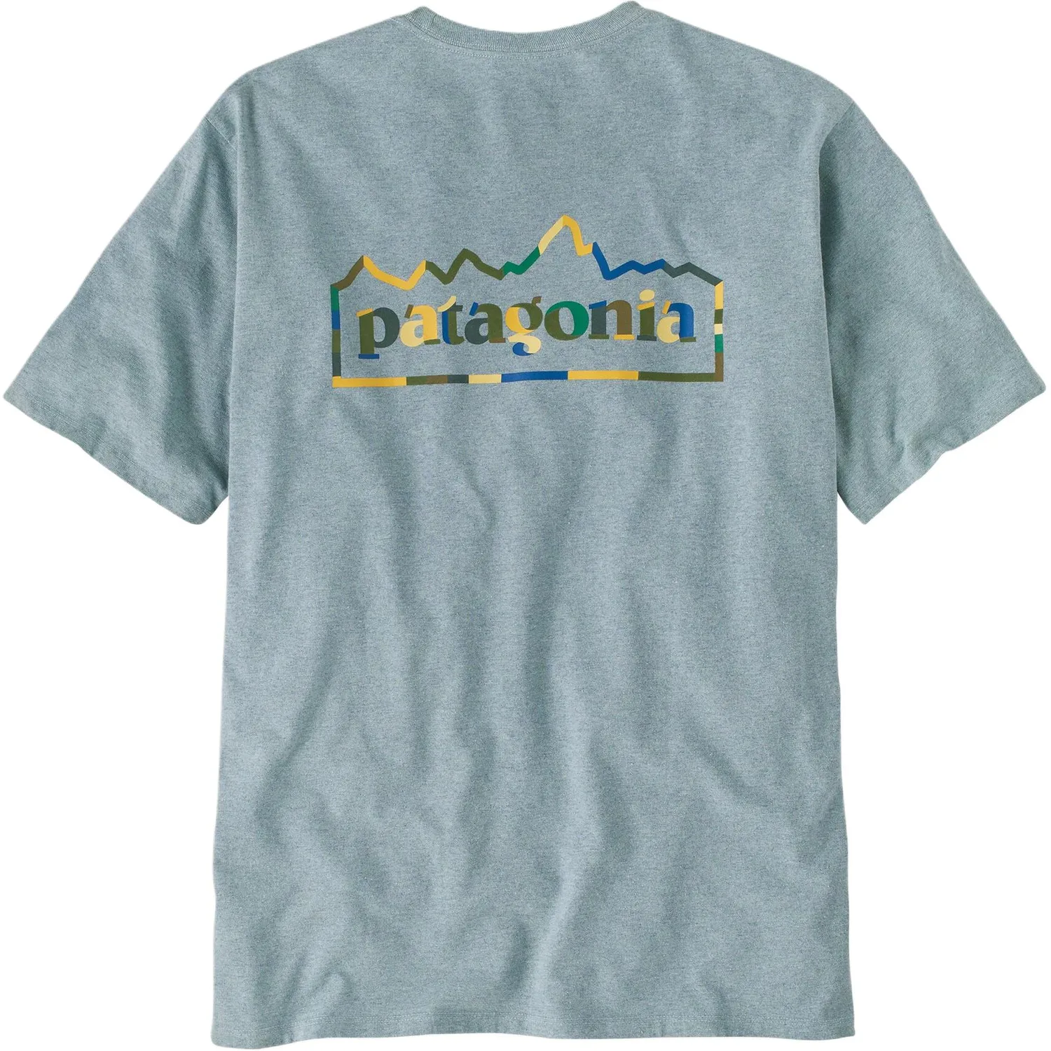 Футболка с принтом логотипа Unity Fitz Patagonia, Thermal Blue