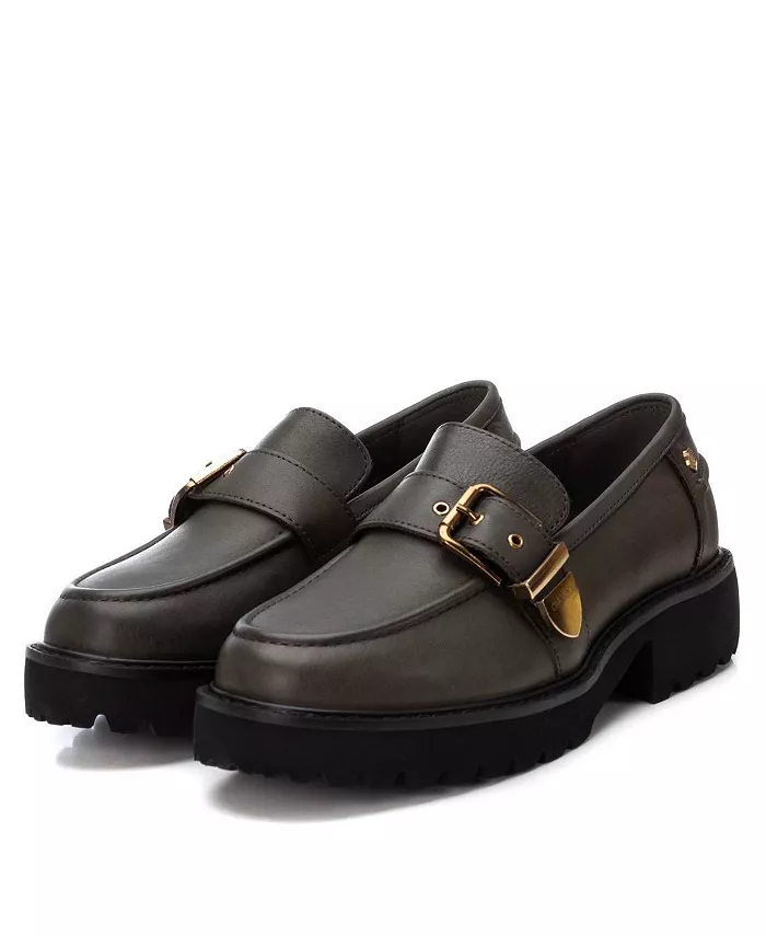 Женские лоферы Penny из коллекции Carmela Leather Collection от Xti, зеленый — фото 4