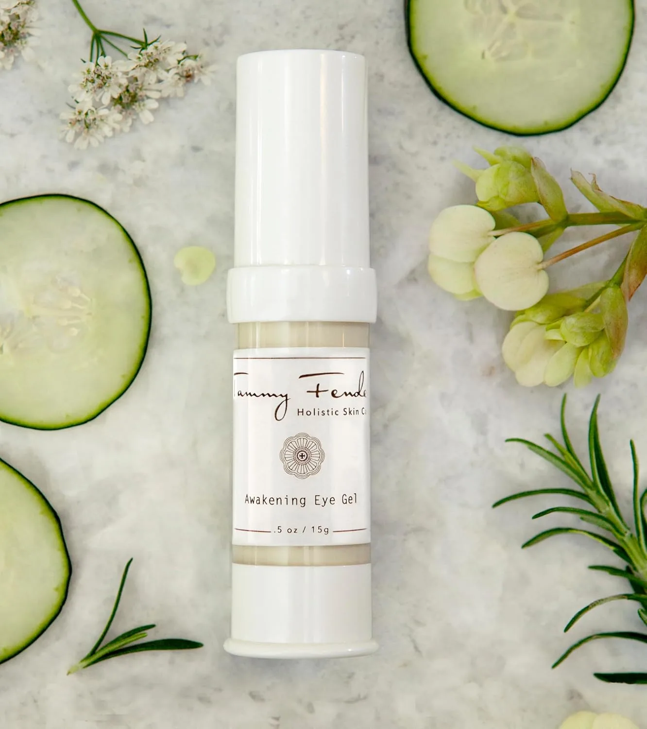 Tammy Fender Awakening Eye Gel, натуральный, органический, cruelty-free, нетоксичный уход для путешествий, успокаивает и увлажняет уставшие глаза, легкая текстура, для мужчин и женщин (15 г) 14.18 г, Multicoloured — фото 3