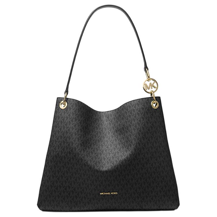 

MICHAEL KORS Искусственная кожа женская сумка через плечо большая черная с монограммой