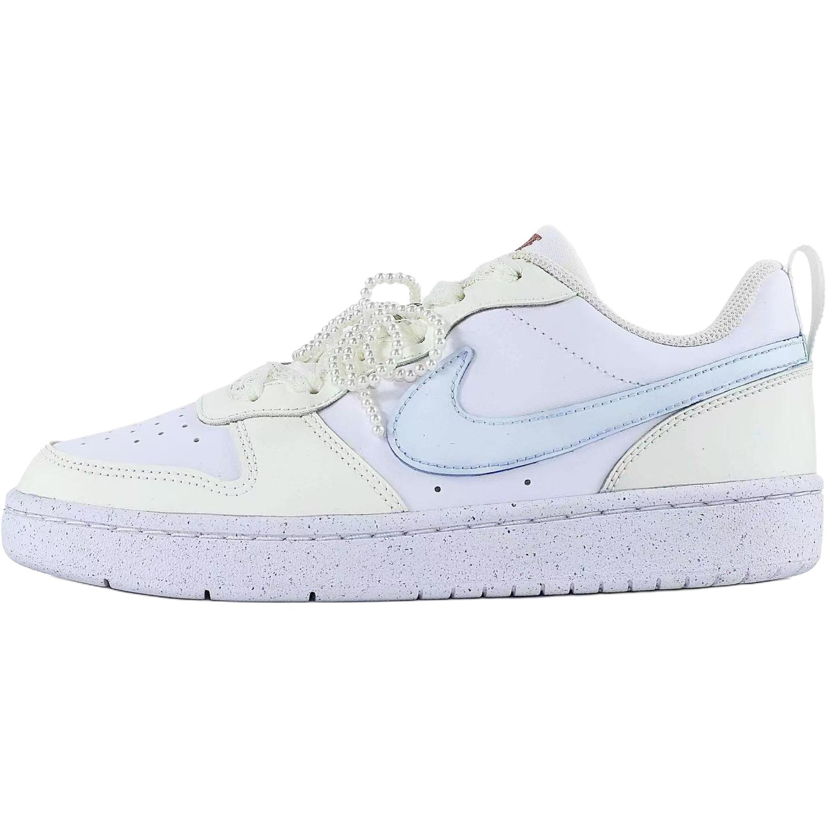 

Nike Court Borough Milk Puff Sky нескользящие устойчивые к истиранию низкие кроссовки для скейтбординга yellow blue детские
