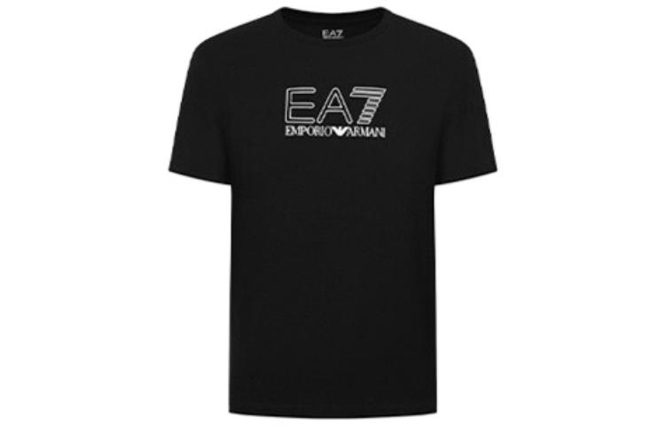 Футболка мужская черная EA7 SS22 EMPORIO ARMANI — фото 2