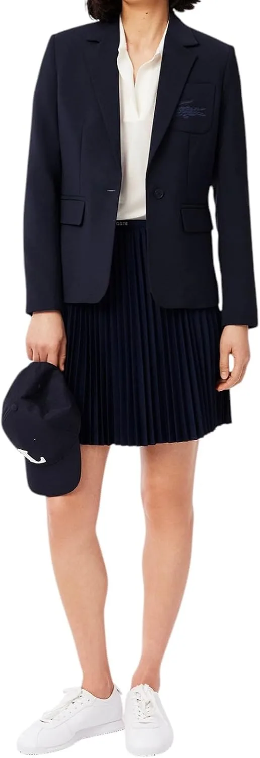 Поло Lacoste Relaxed Fit Fluid Pique, однотонная, мука — фото 4