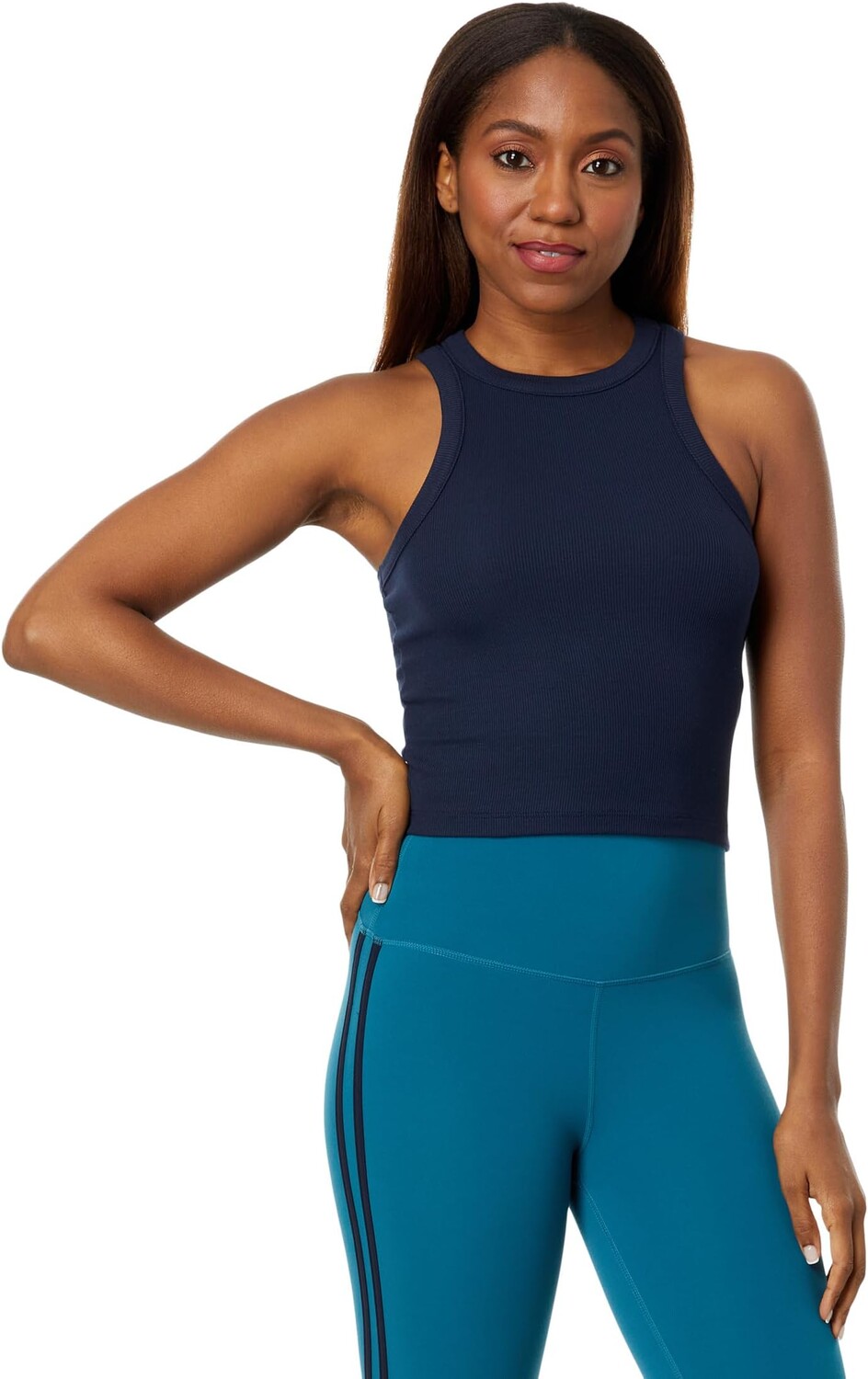 

Топ Splits59 Kiki Rib Crop, индиго