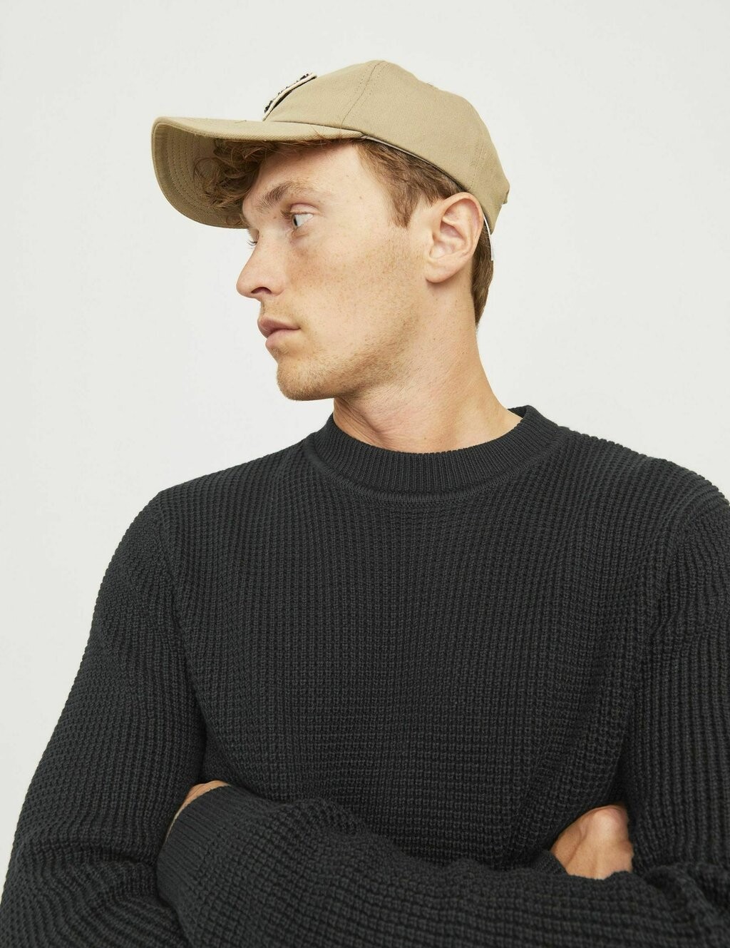 

Толстовка STRICKPULLOVER MIT RUNDHAL Jack & Jones PREMIUM, антрацит