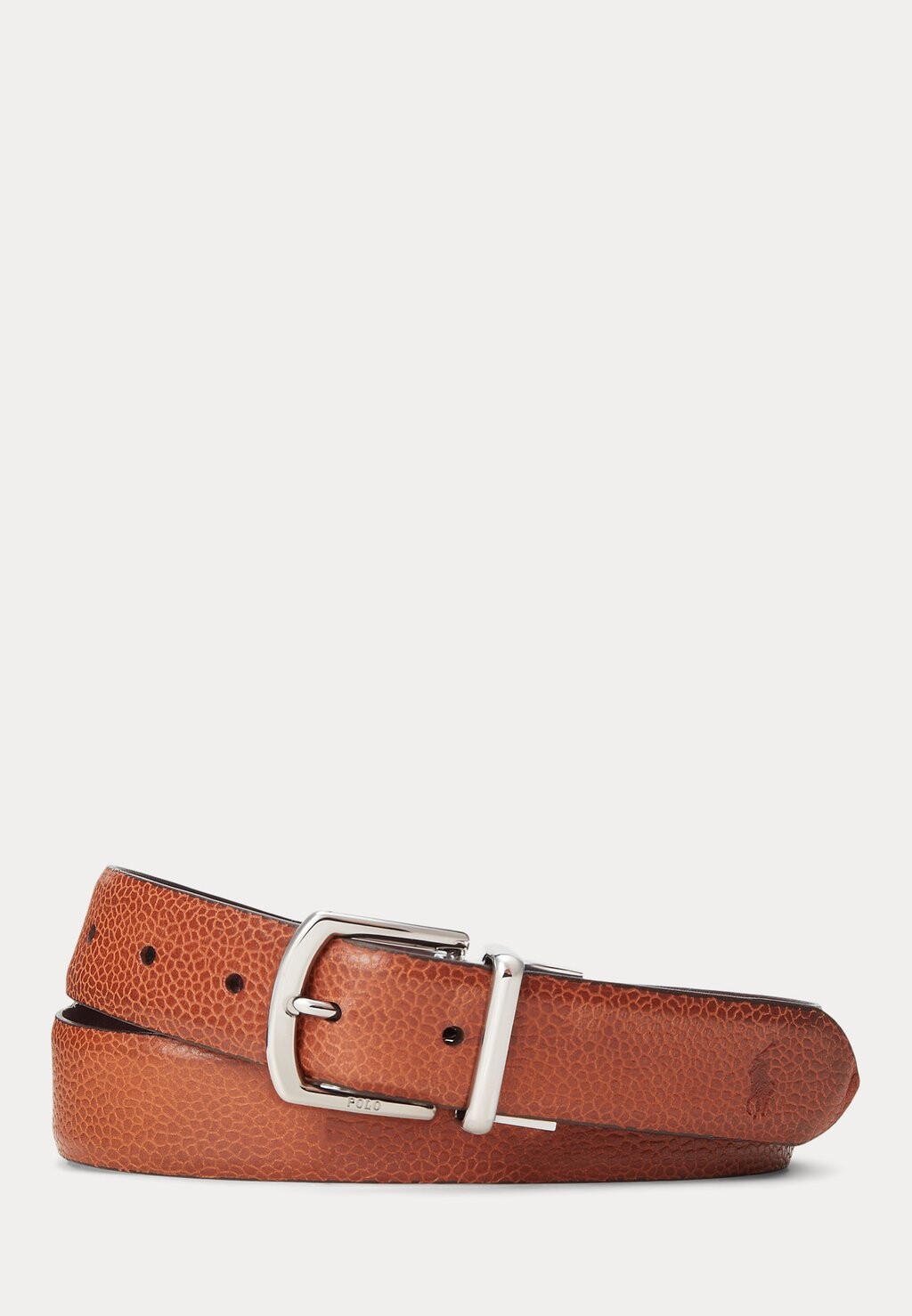 

Пояс REVERSIBLE PEBBLE LEATHER BELT Ralph Lauren, коньяк