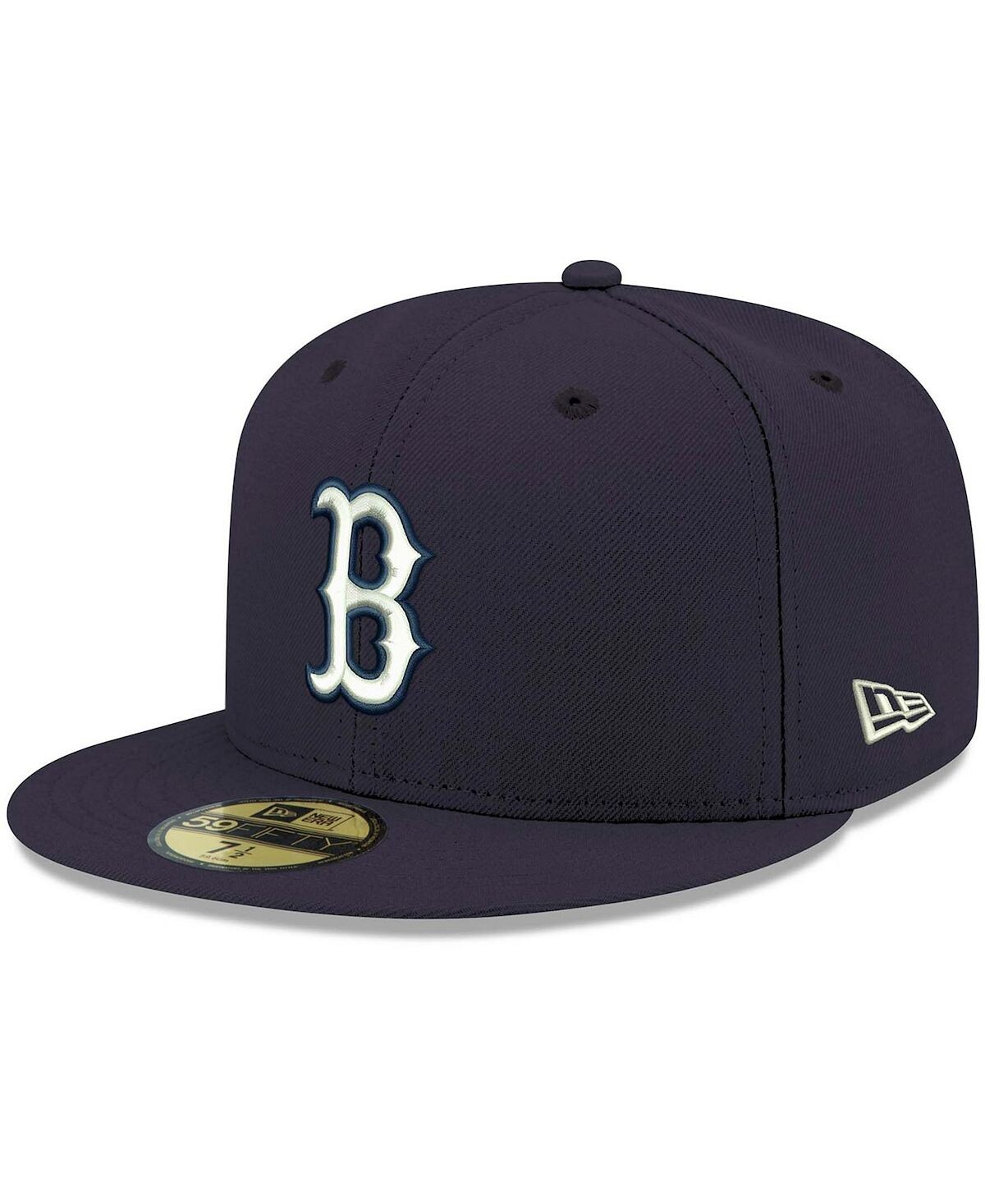 

Мужская темно-синяя кепка Boston Red Sox Logo белая 59FIFTY приталенная кепка New Era