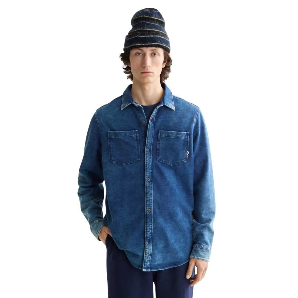 

Рубашка Scotch & Soda Chic Indigo, синий