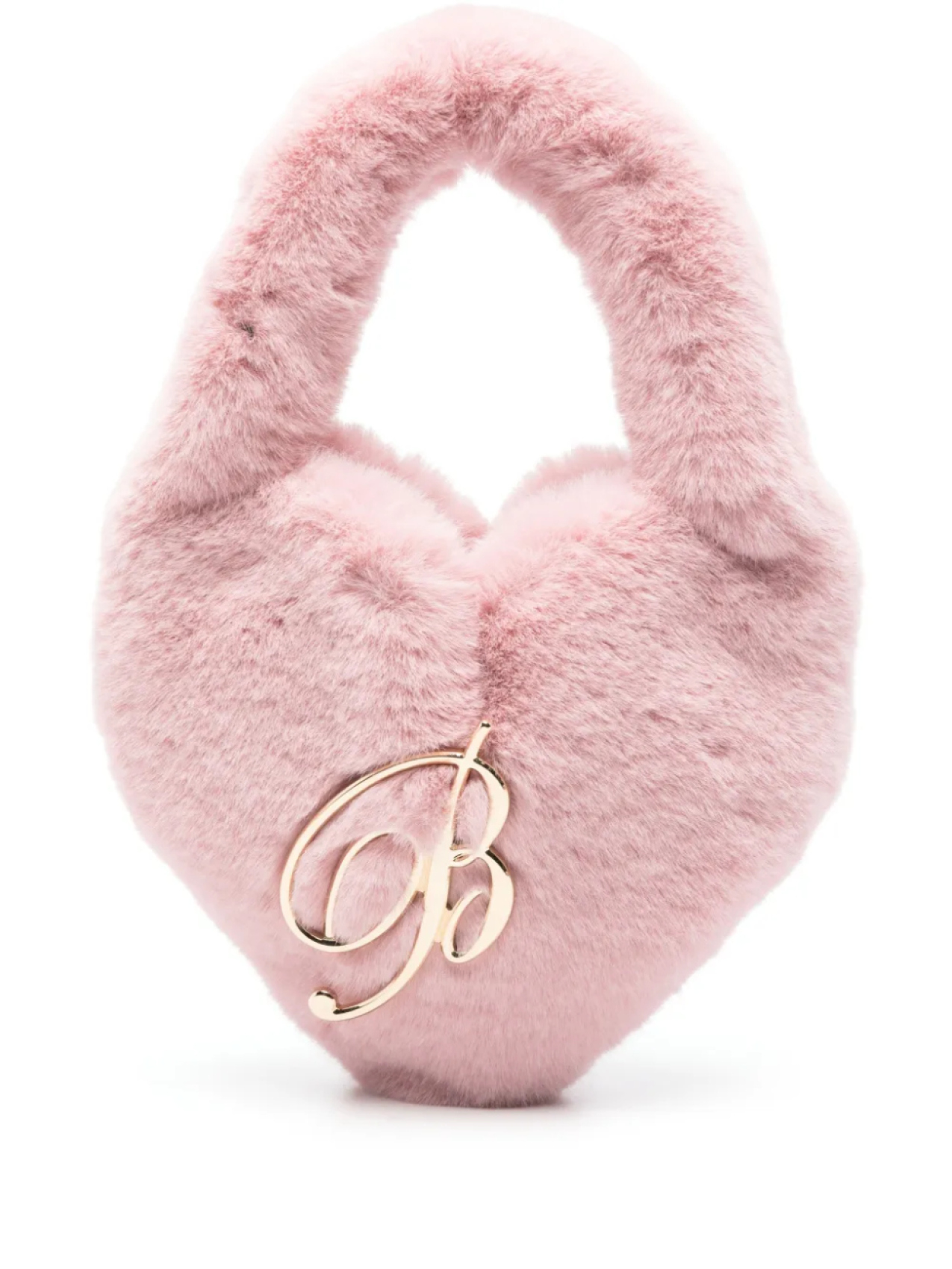 

Мини-сумка из искусственного меха Blumarine, розовый
