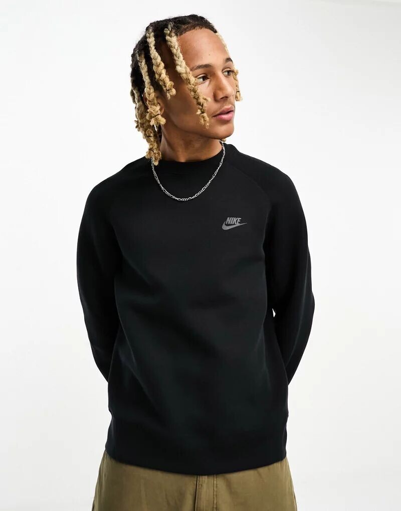 

Черная флисовая толстовка Nike Tech