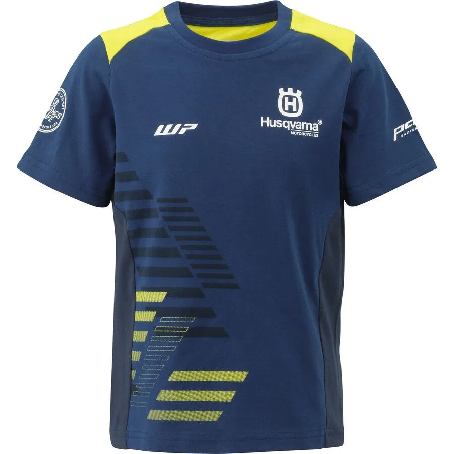 Футболка молодежной команды 2024 года Husqvarna Apparel, Blue/Yellow