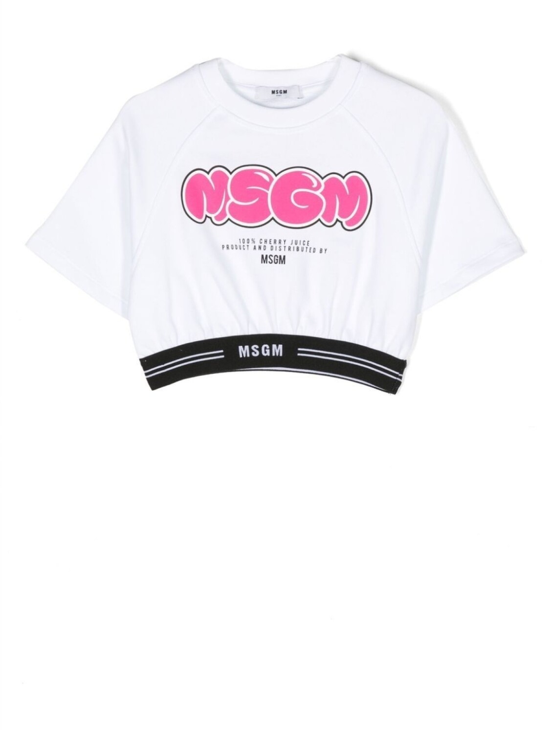 

MSGM Kids футболка с логотипом, белый
