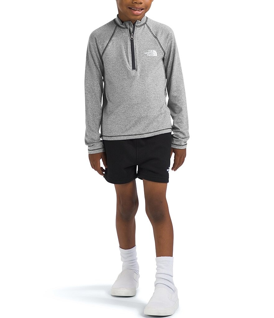 

Футболка и короткий комплект с длинными рукавами и короткими рукавами The North Face Little Girls 2T-7, серый