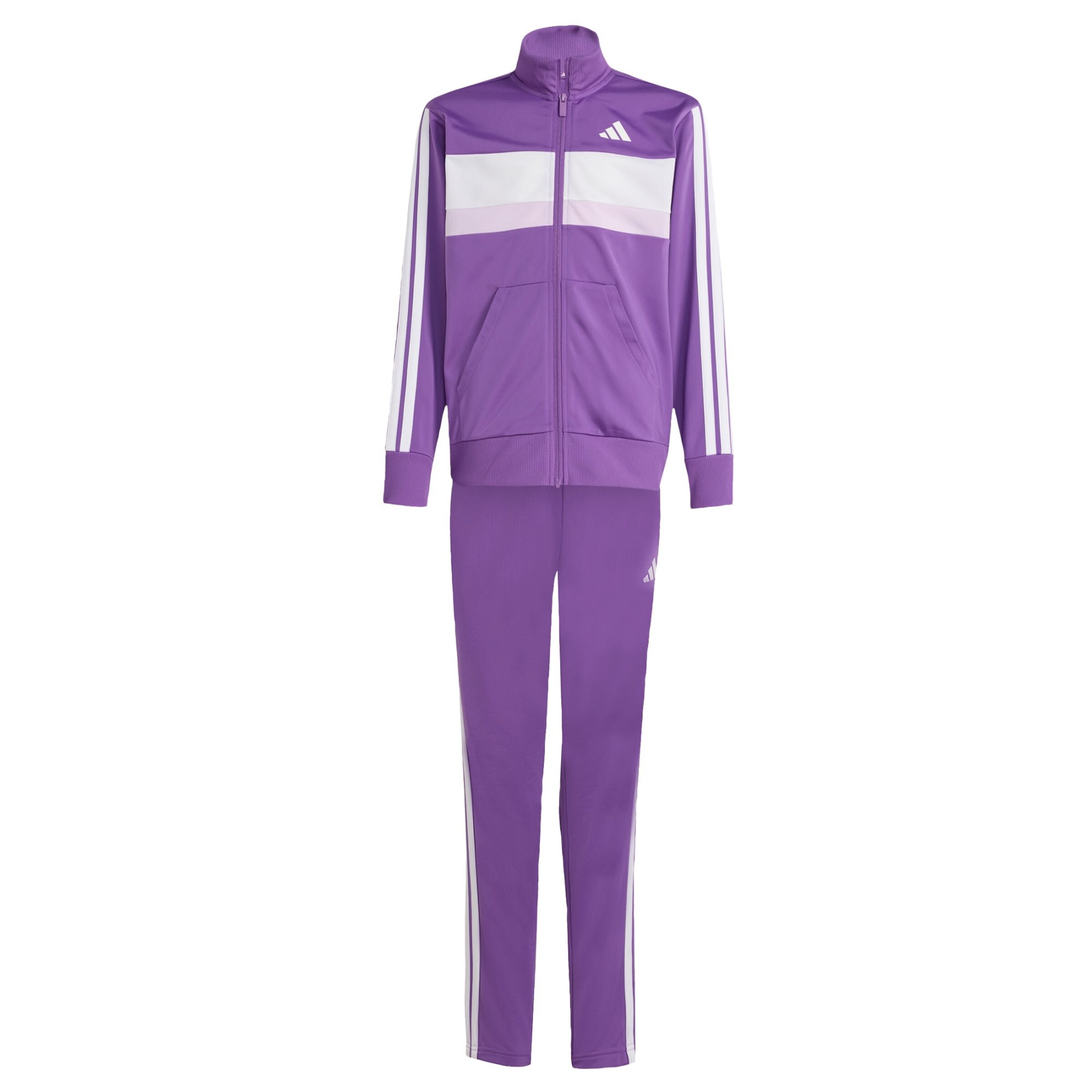 

Adidas Sportswear Спортивный костюм 'Seasonal Essentials Tiberio 3-Stripes Tricot Track Suit' в цвете Purple