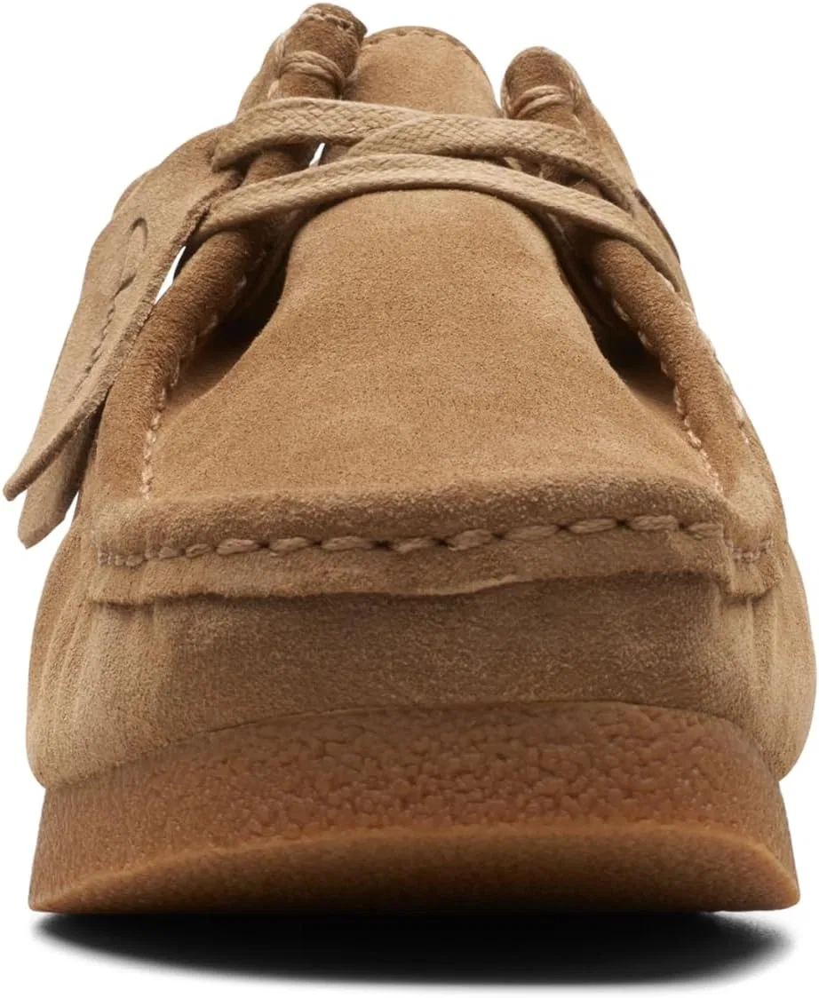 Туфли CLARKS Herren Wallabeeevo SHOES, Black (Black Leather) — фото 2