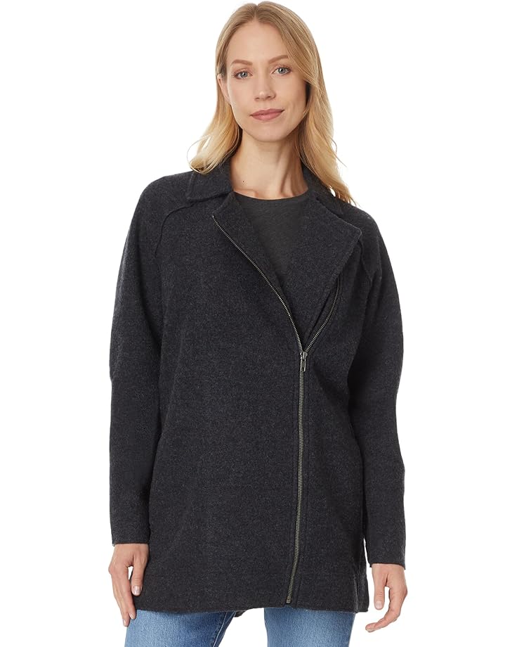 

Куртка Eileen Fisher Petite Motorcycle Jacket With Zip Front, угольный