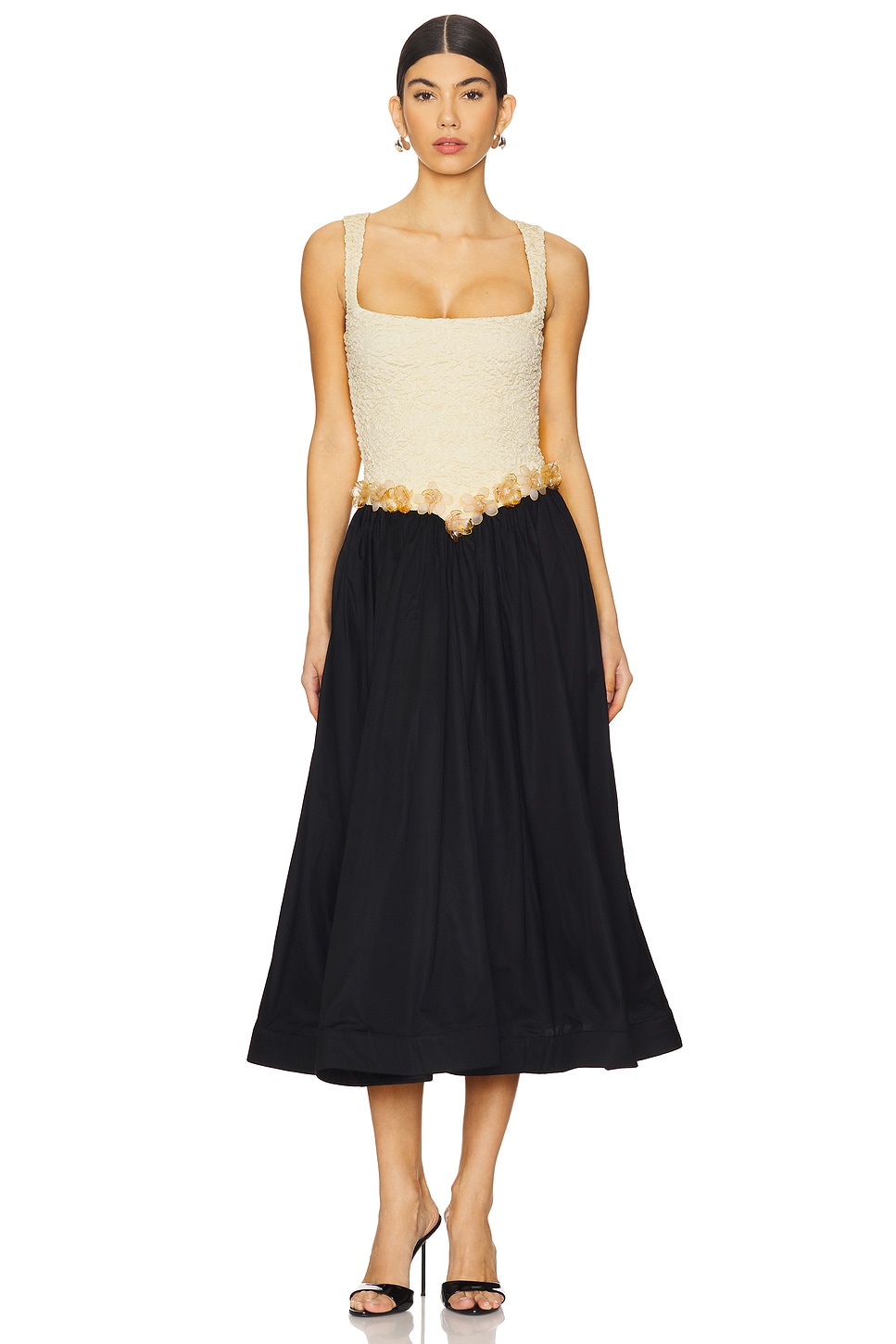 

Платье миди Papillon Patbo, beige & black