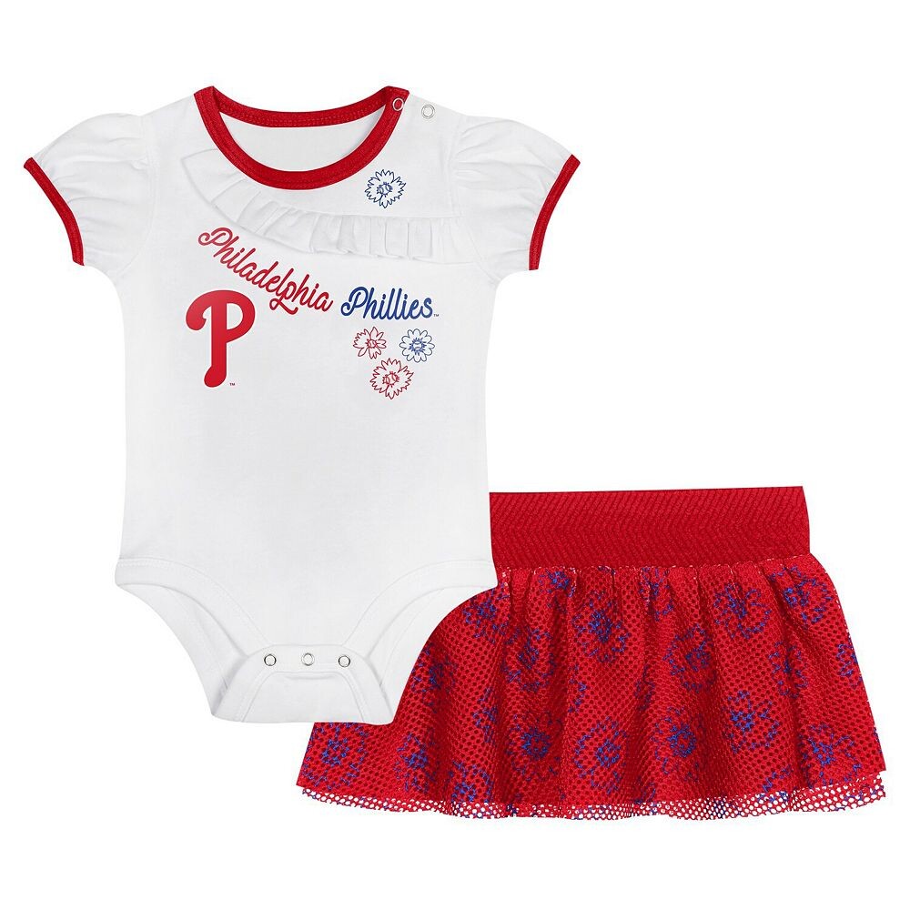 

Комплект боди и юбки Philadelphia Phillies Sweet для новорожденных и младенцев Outerstuff, цвет Phl Red