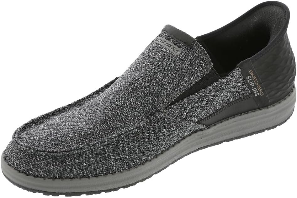 Мужские лоферы Skechers Melson Bentin, черный — фото 4