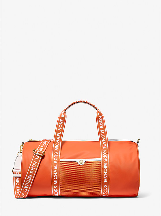 

Jet set большая нейлоновая сумка для отдыха с логотипом на ленте Michael Kors, красный