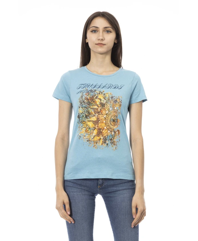 

Повседневная футболка с круглым вырезом Trussardi, синий