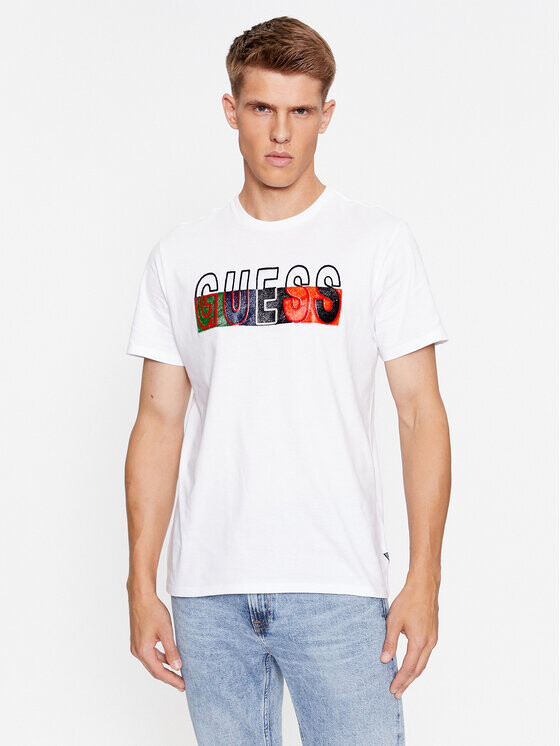 

Футболка узкого кроя Guess, белый