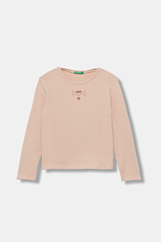 

Детский лонгслив United Colors Of Benetton, розовый